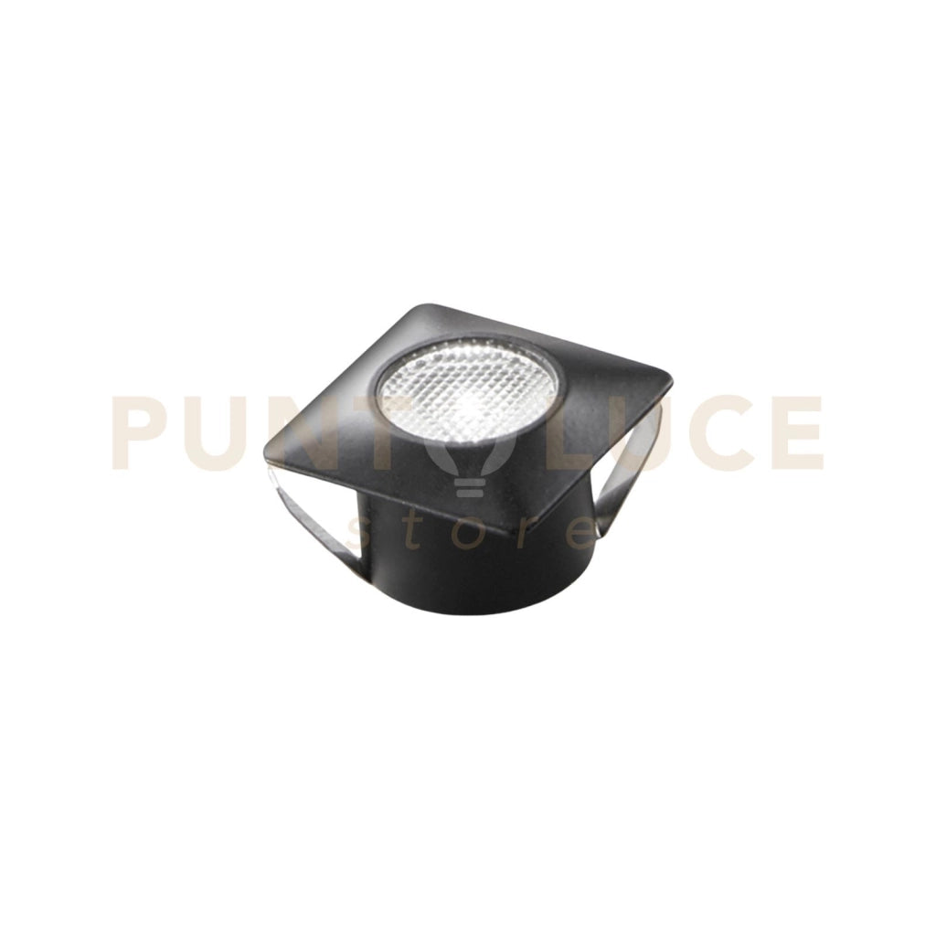 INCASSO LED ASSO SILVER QUADRATO 1,2W 300LM 4000K 3,2X3,2X2,2CM 3 PEZZI