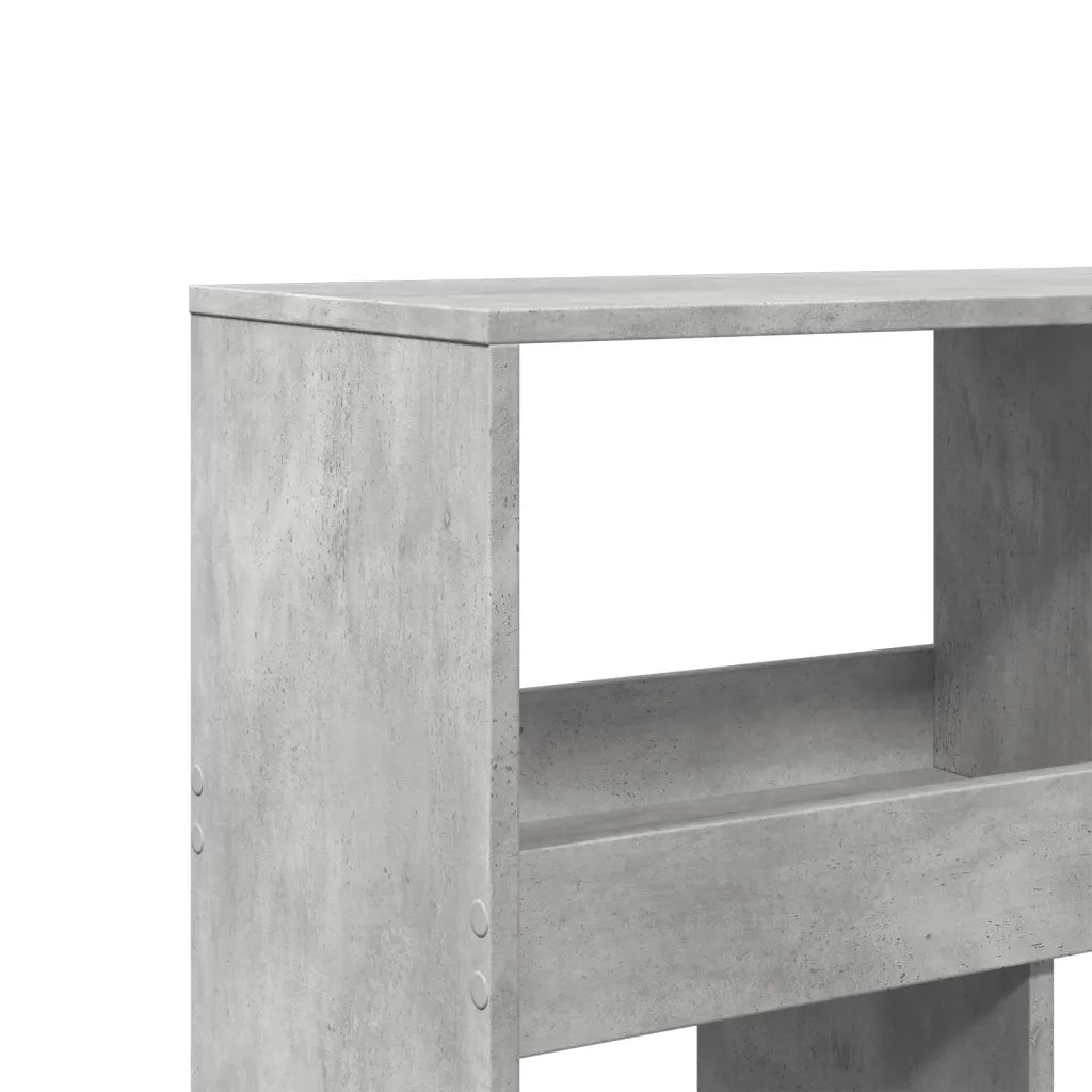 Libreria-Scaffale per Libri-Mobile di Stoccaggio Grigio Cemento 100x33x187,5 cm in Truciolato 643154