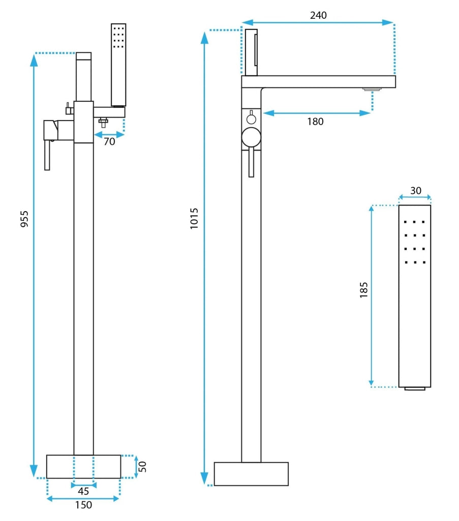 Rubinetto Indipendente Rea Logan Brush Copper