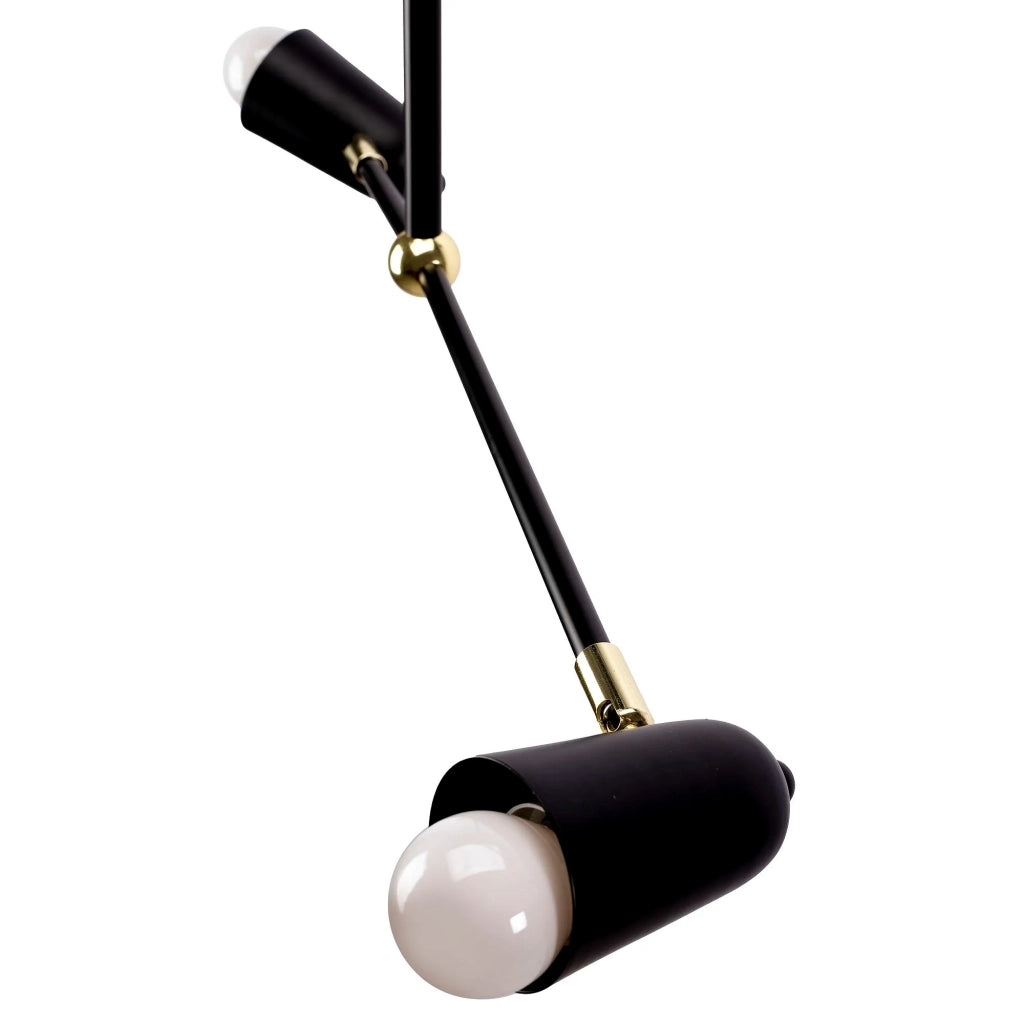 Lampada APP1708-4CP Black + Gold