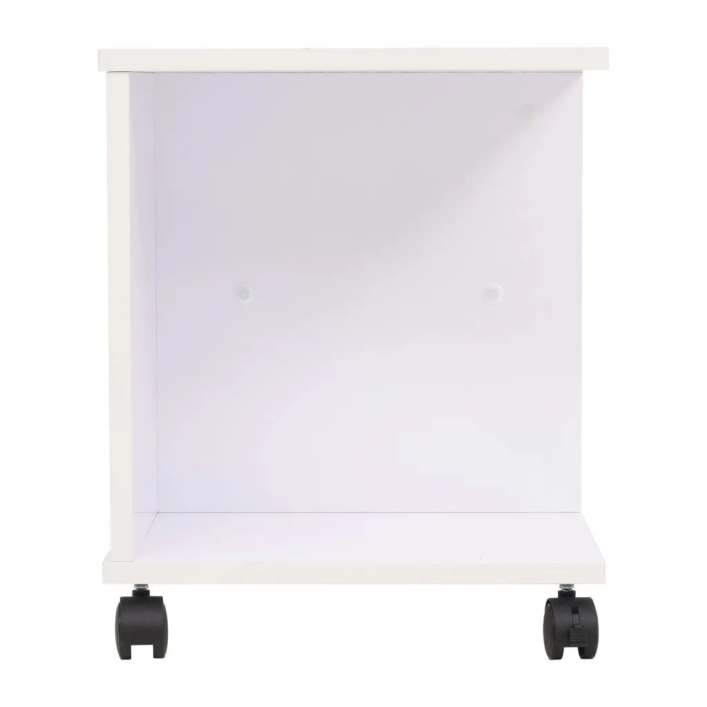 Scaffale con Rotelle 50x35x42 cm Bianco