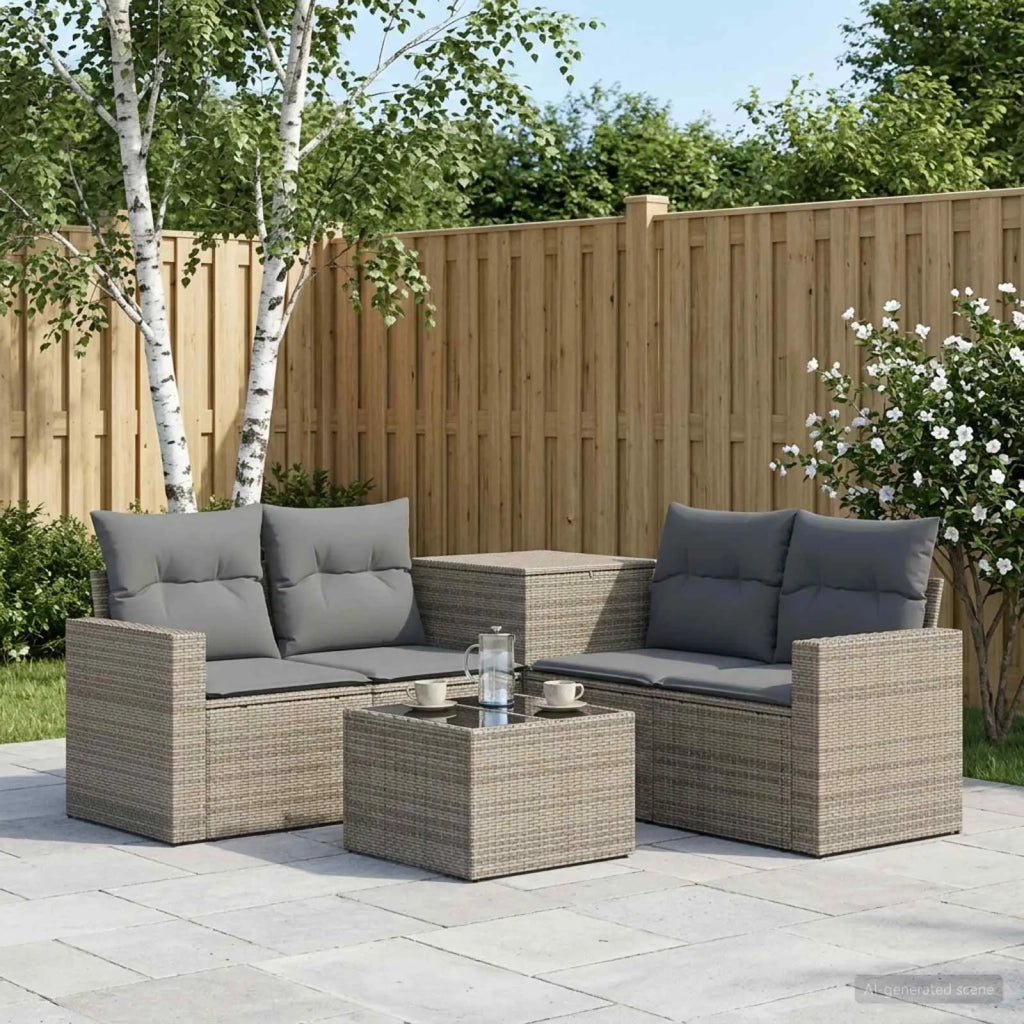 Set di divani 6 pz Grigio e Grigio Scuro 3447406