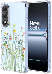 Telefonica Strozzaproof - Telefonica per OnePlus Nord 5 5G - Materiale Soffice - Translucido - Ultra Leggero - Design di Alta Qualità con Fiori - Telefonica Protettiva