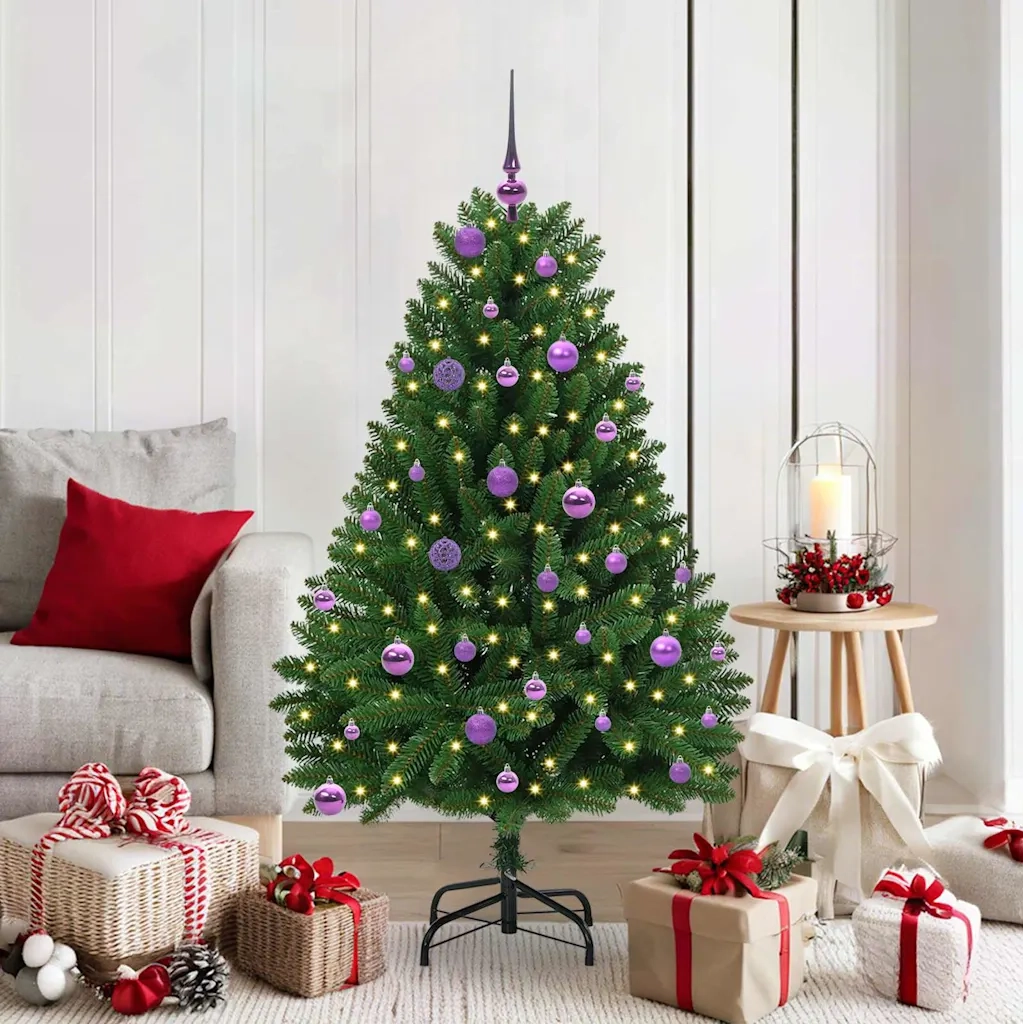Albero di Natale artificiale Verde 150 cm PVC e Metallo 3395682