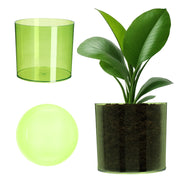 Vaso da fiori KADAX rotondo in plastica, 12,5 cm, verde