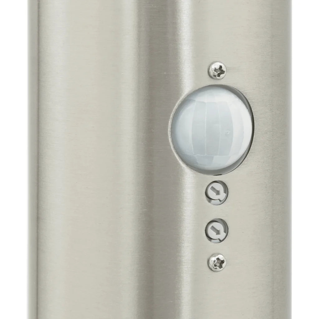 Lampada a paletto con sensore 80 cm Acciaio Inox IP44 4006099