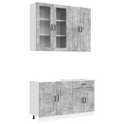 Unità Cucina KALMAR 4 pcs Grigio Cemento Legno ingegnerizzato 3438308
