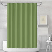 Douchegordino in PEVA colorato impermeabile per bagno resistente alla muffa, impermeabile, per vasca idromassaggio hotel (180 cm x 180 cm) - Verde militare + magnete + chiusura in acciaio