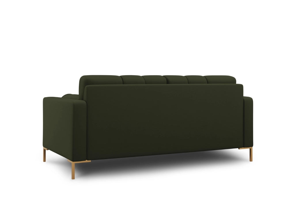 Cosmopolitan Design - Divano "Bali" 2 posti in tessuto strutturato verde 