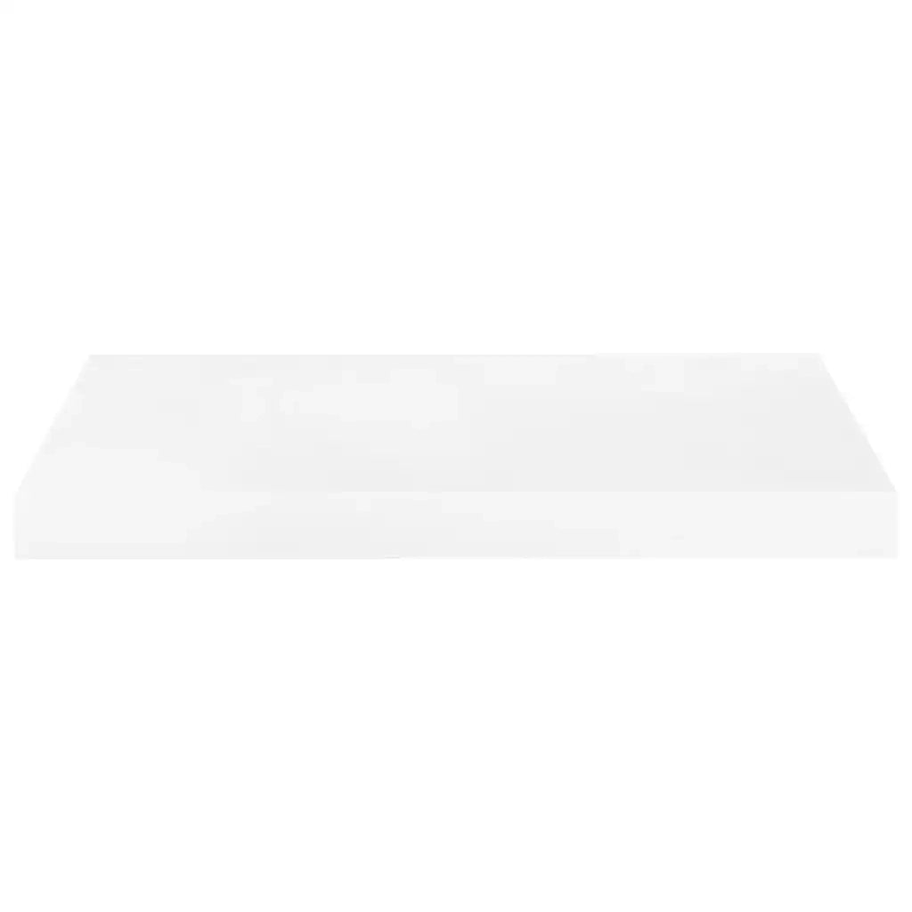 Scaffali a Parete 4 pz Bianco Lucido 50x23x3,8 cm in MDF 323747