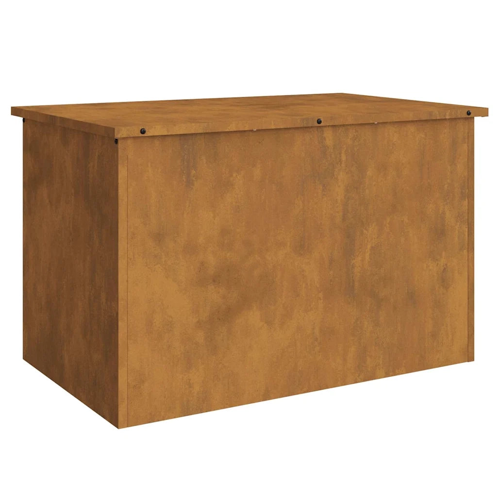 vidaXL Scatola di Stoccaggio Esterno Marrone 80 x 50.5 x 50 cm