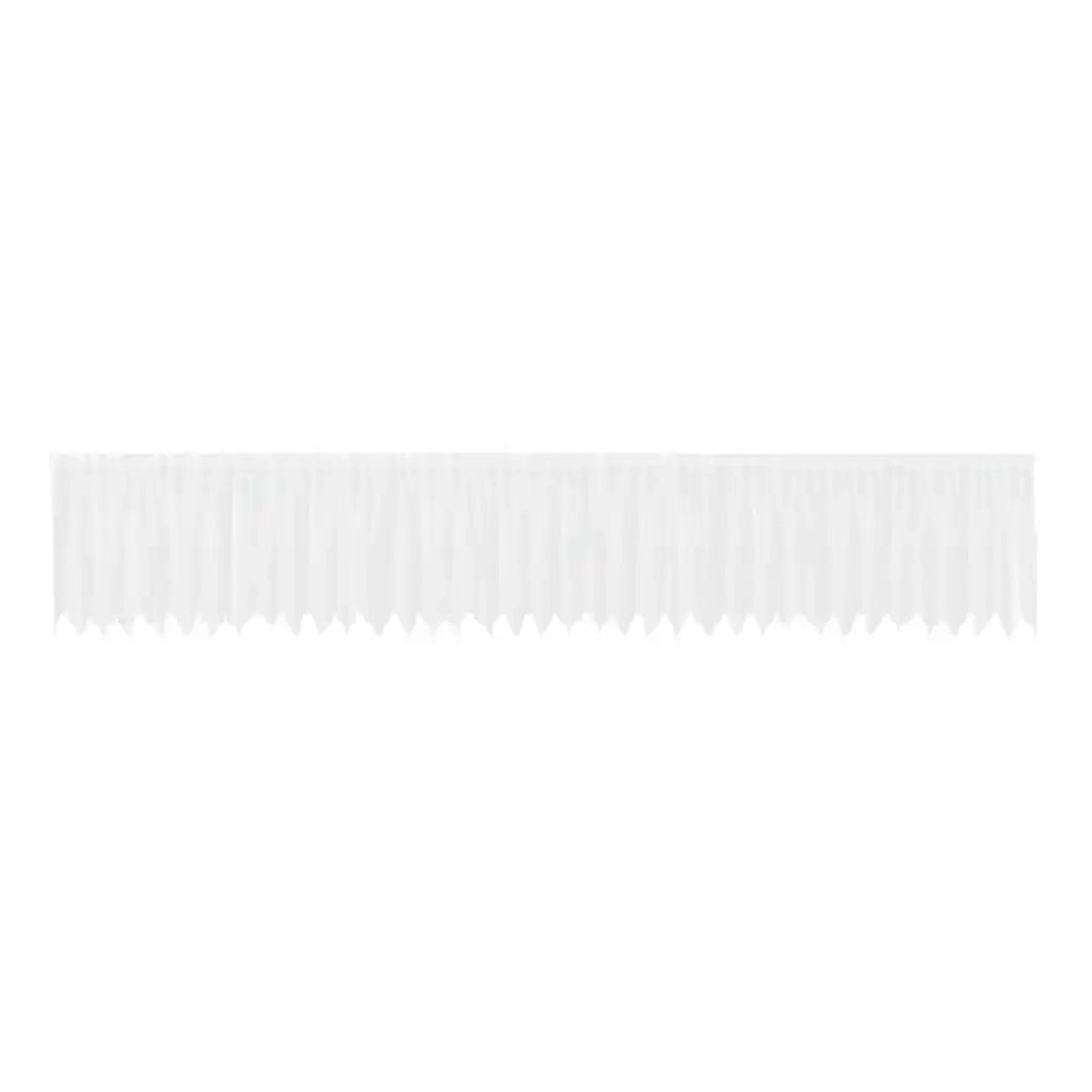vidaXL Tende con tende Floreale Bianco 900 x 120 cm Poliestere