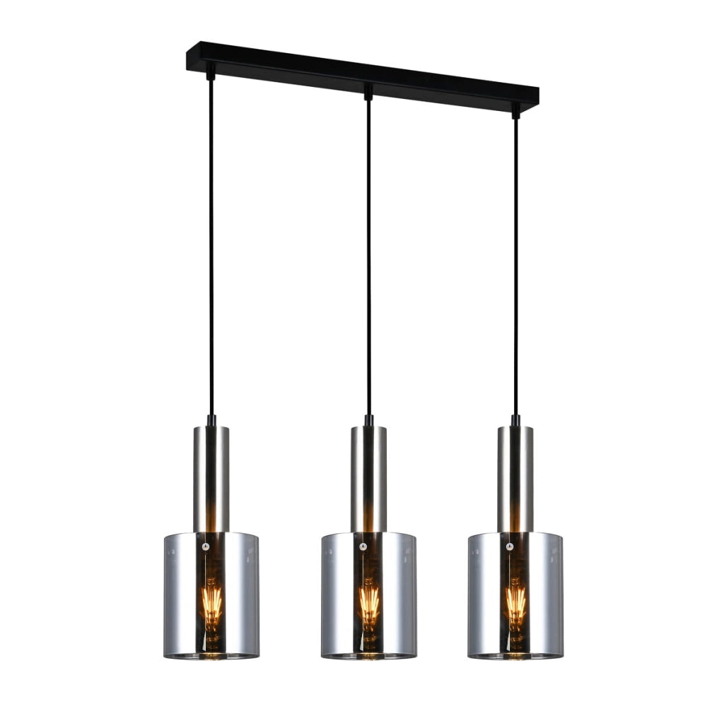 Lampadario Italux Sardo moderno nichel 3xE27 dimmer