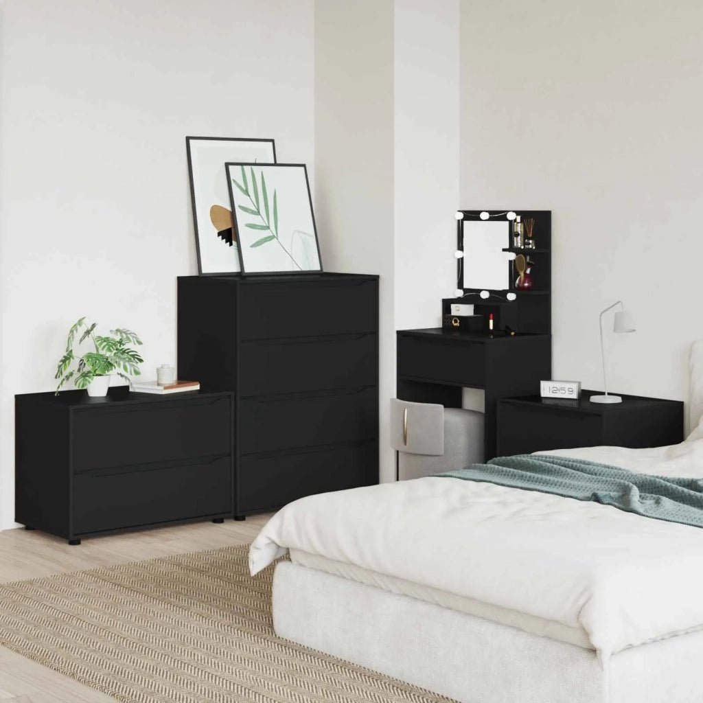 Armadio Nero 80 x 48 x 57 cm Legno multistrato 888818