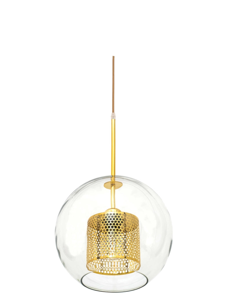 Lampada Pensile Di Vetro Oro Loft APP556-1CP 30cm