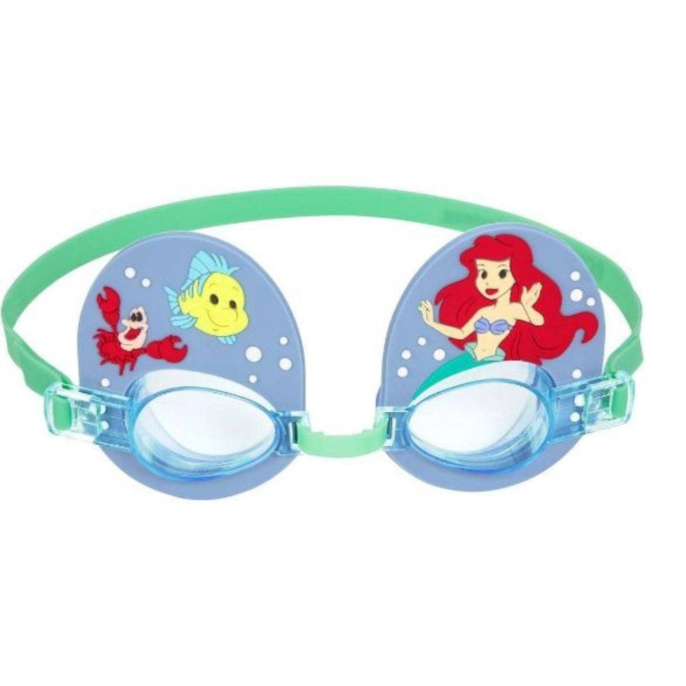 Trade Shop - Occhialini Disney Sirenetta Ariel Bambini Regolabili Nuoto Piscina Mare Estate -