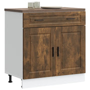 Base da Cucina Porto Rovere Fumo in Legno Multistrato 853982