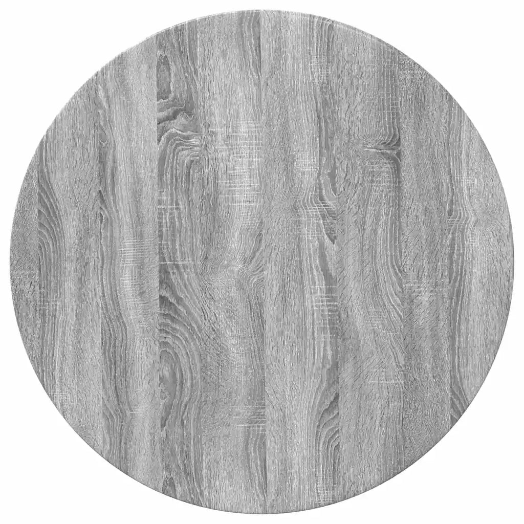 Piano del tavolo Grigio sonoma Ø 70 x 1,5 cm Legno multistrato