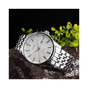 Trade Shop - Orologio Da Polso Curren 8071 Uomo Analogico Quarzo Acciaio Data Bianco -
