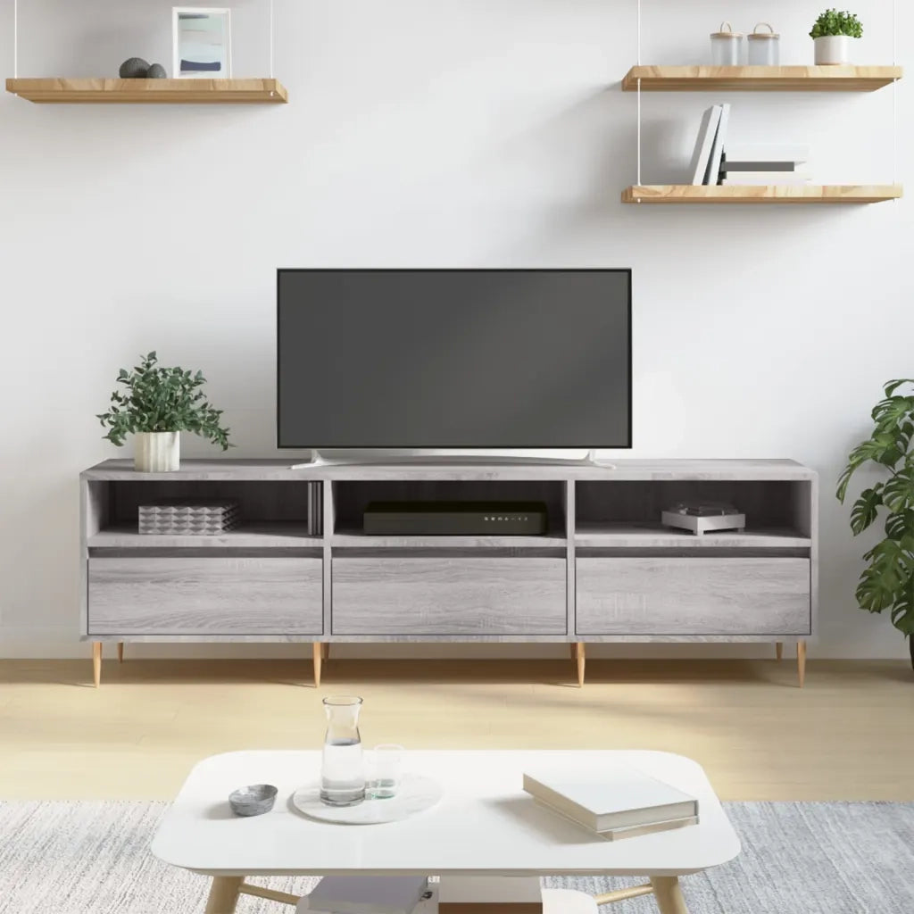 Mobile TV | Armadietto TV | Mobile Porta TV Grigio Sonoma 150x30x44,5 cm Legno Multistrato