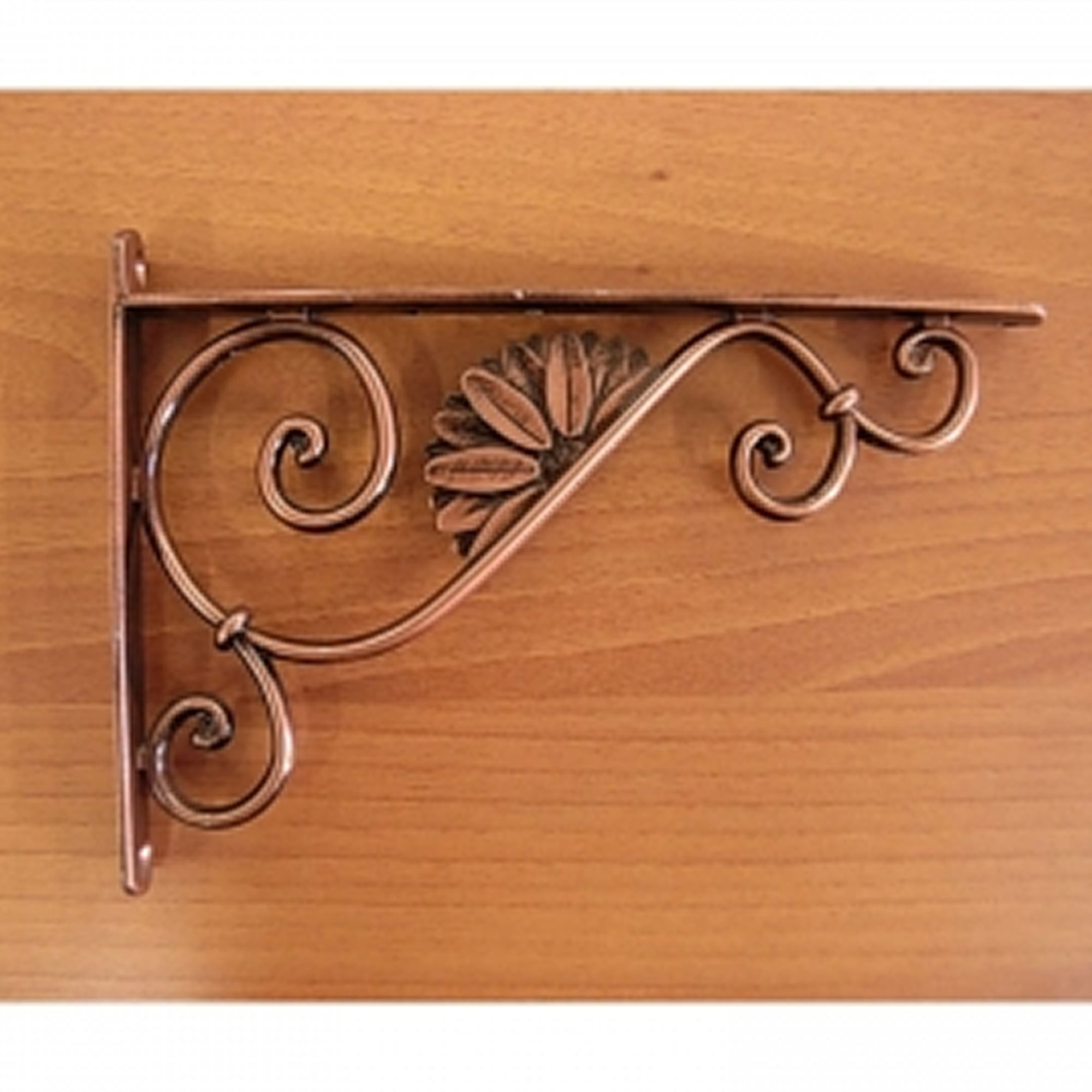 Reggimensola barocco ramata antichizzata cm 18