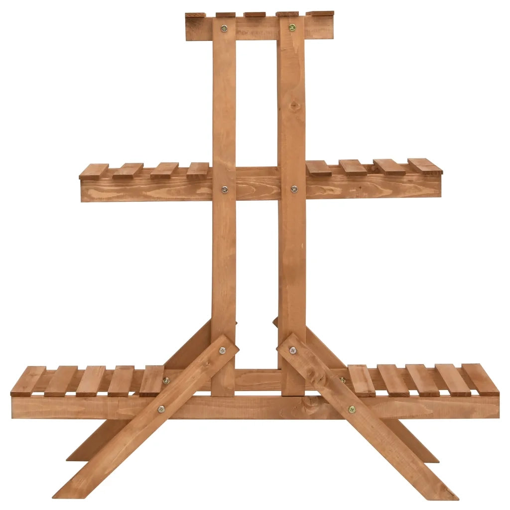 Piedistallo per piante | Sostegno per piante 83x25x83 cm in Legno di Abete