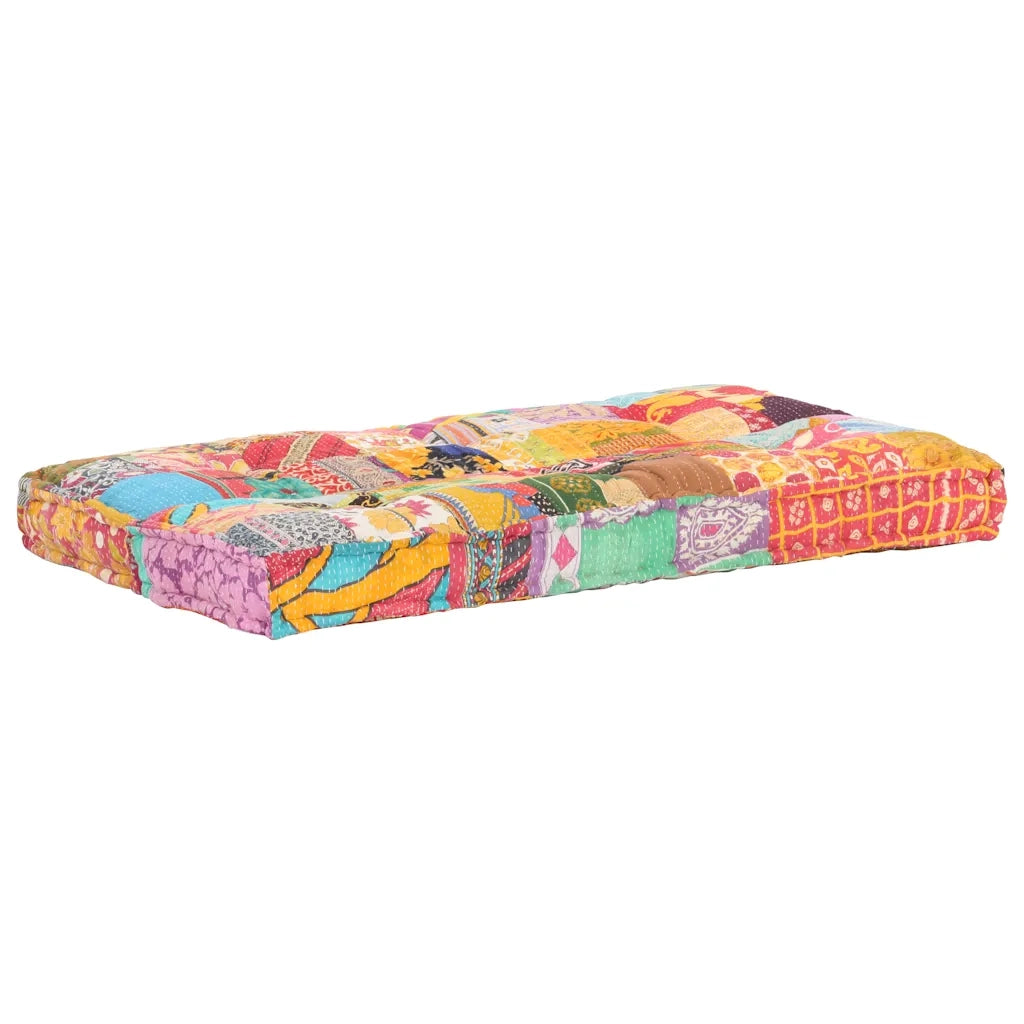 Cuscino per sedie | Cuscino per Divani Pallet Multicolore in Tessuto Patchwork