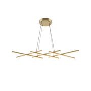 Maytoni Lampadario moderno Halo 6 luci LED integrato ottone alluminio