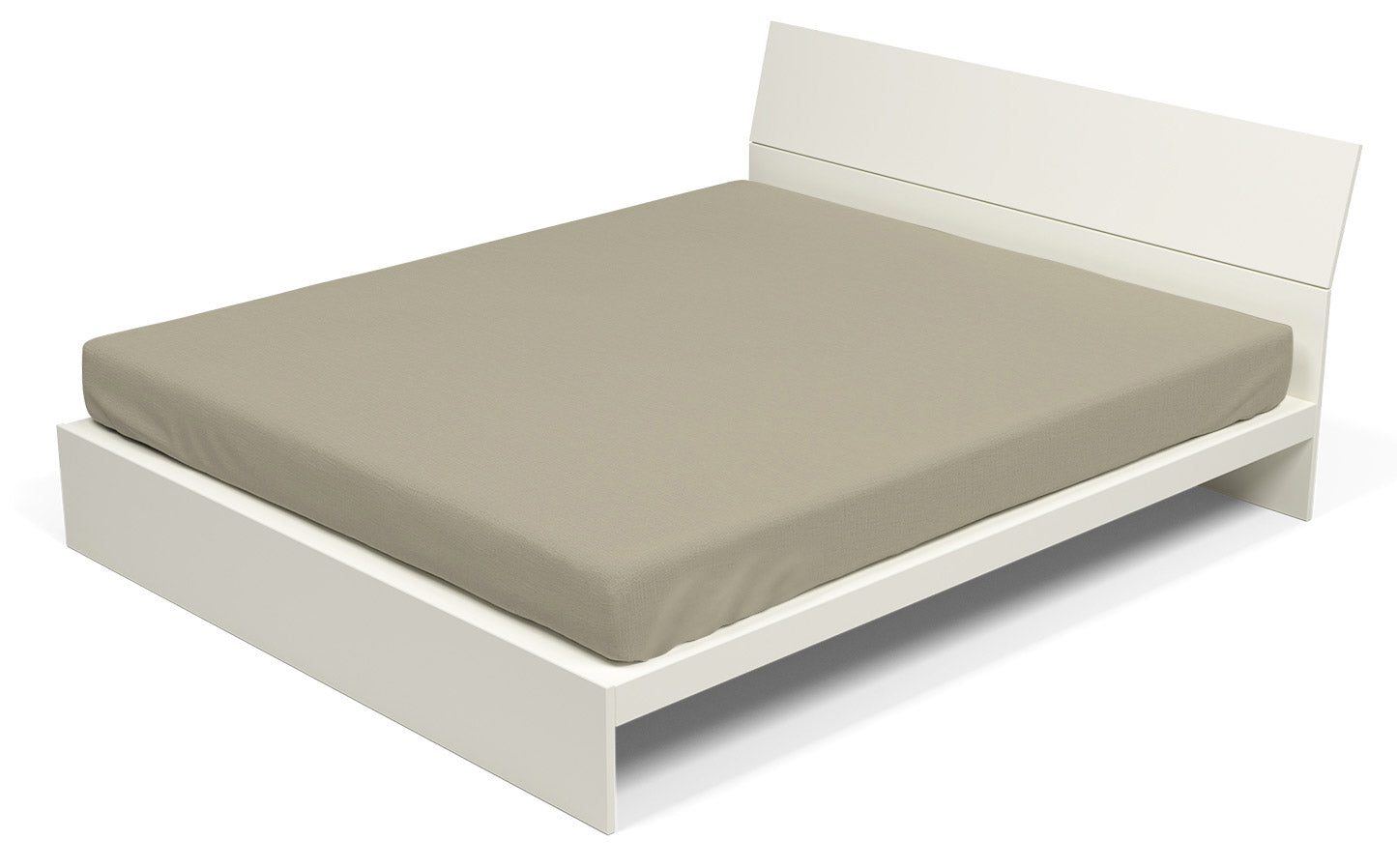 Lenzuolo Sotto con Angoli ed Elastico Tinta Unita Tortora Matrimoniale Maxy