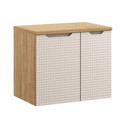 Set mobili bagno 70 cm con piano Luxor Beige 70 x 1401 x 46 cm