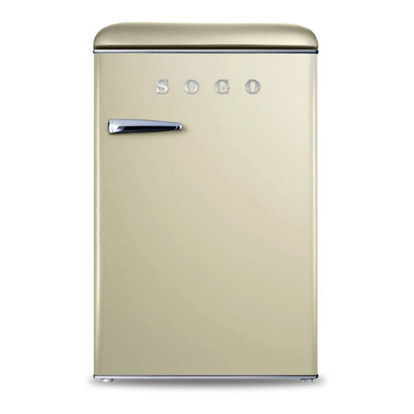 Frigorifero compatto con congelatore 110L stile retrò, freezer 18L e controllo temperatura meccanico per casa e ufficio - Sogo
