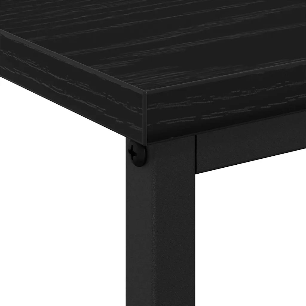 Armadio da Notte Rovere Nero 41 x 31 x 80 cm Legno multistrato 862917