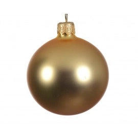 Box 6 Palline Vt Oro Opaco d.8 Cm