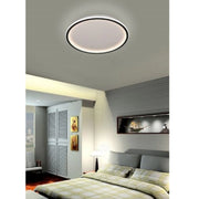 Trade Shop - Plafoniera A Led Moderna Da Soffitto Tonda 43watt Luce Fredda Naturale Calda C13 - -bianco Freddo      -