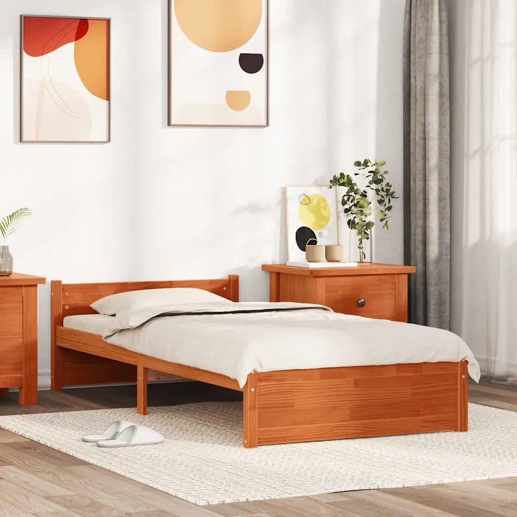 Struttura del letto Marrone cerato 195,5 x 95,5 x 51 cm 870127