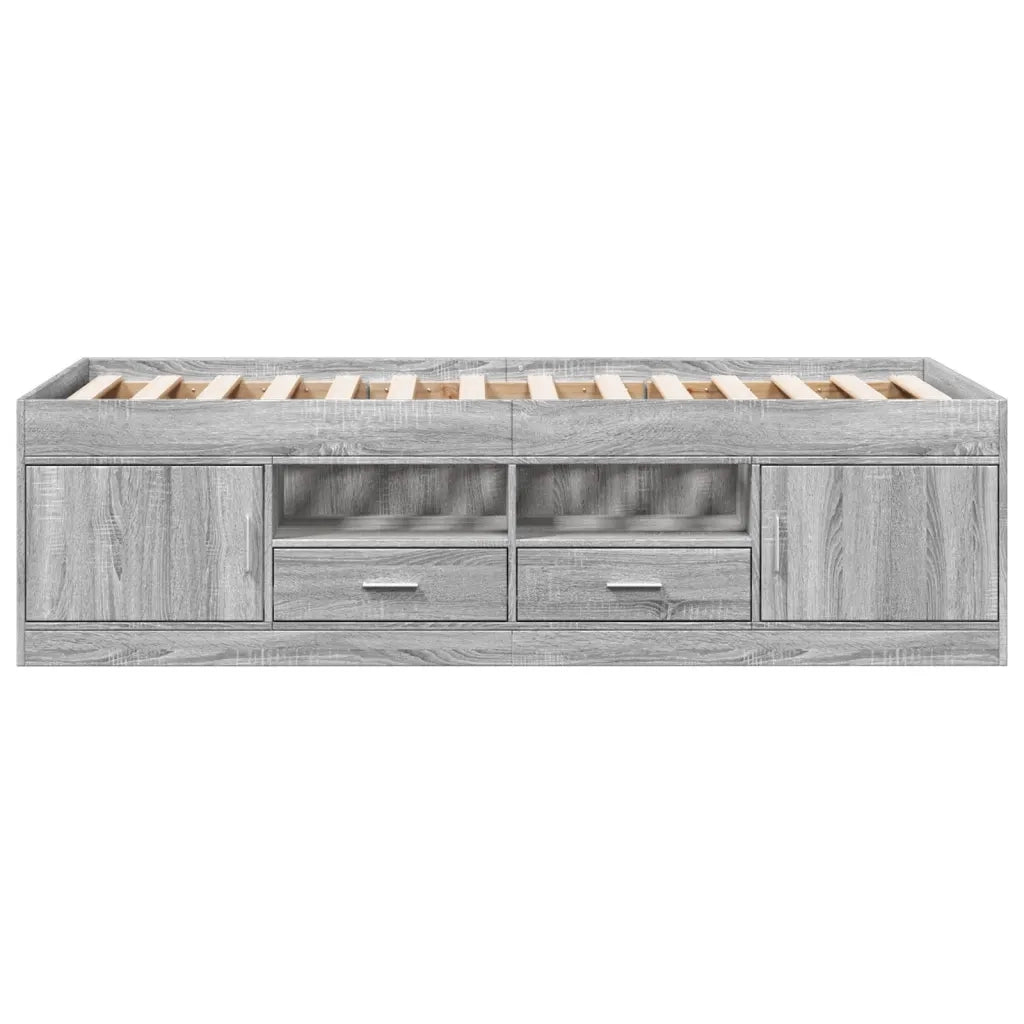 Divano Letto con Cassetti senza Materasso 90x200 cm 3280249