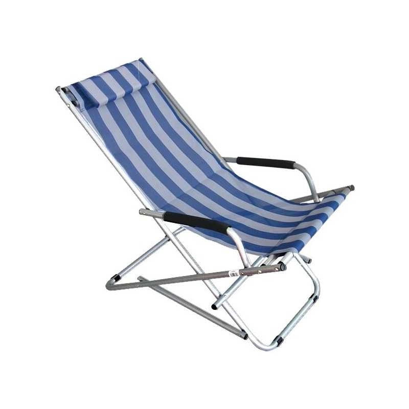 Dondolino Alluminio Lawn Bianco/Blu Vette 04904