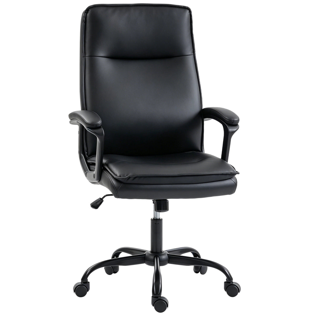SEDIA DA UFFICIO Ergonomica 66x70x109-119 cm PU Nero