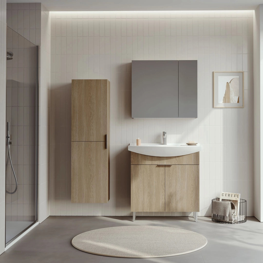 Mobile lavabo "Purus 80" - 80 x 50 x 83 cm - Rovere Sonomo
