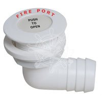 Fire port 90Â° gradi portagomma mm 38