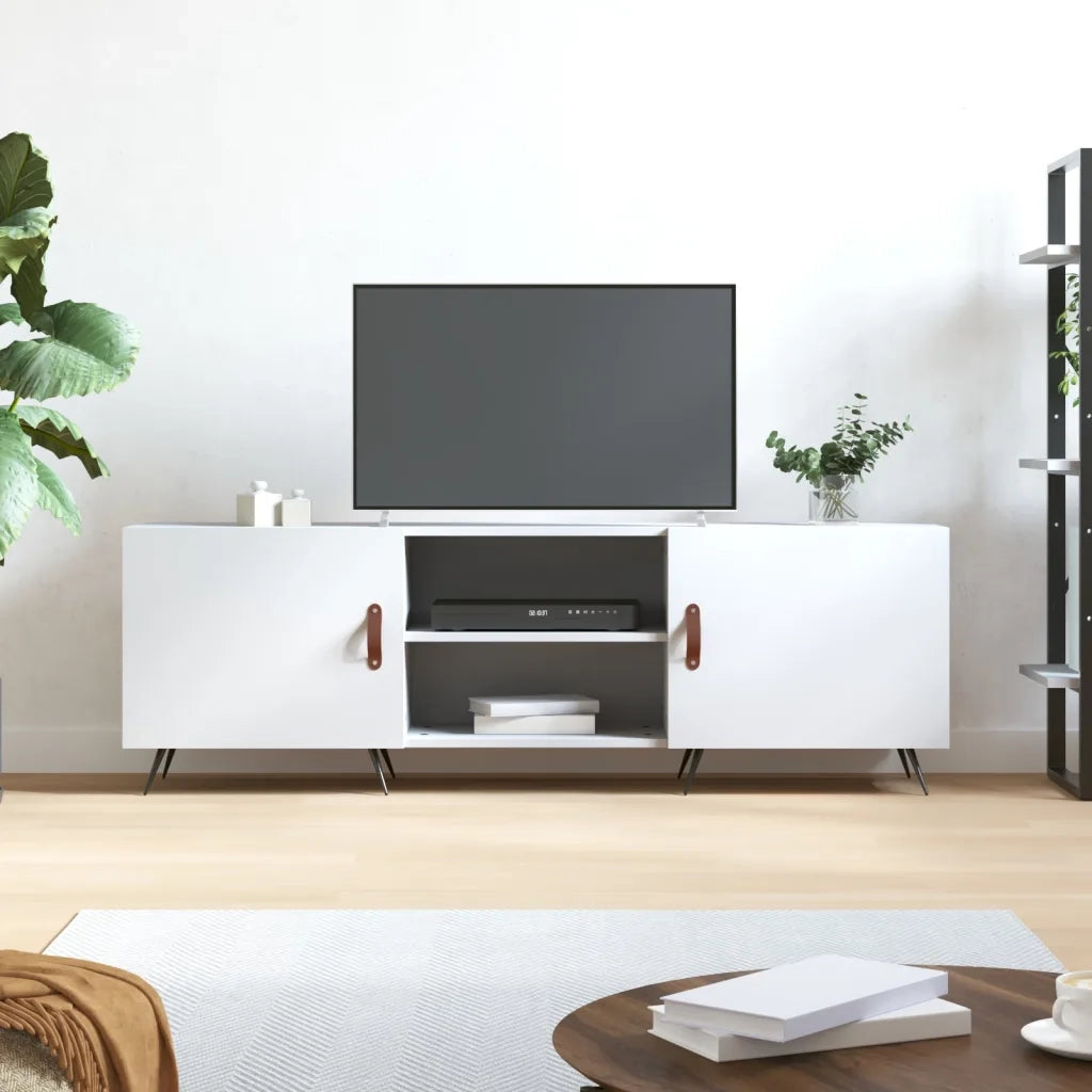 Mobile Porta TV-Mobile per TV-Credenza TV Bianco 150x30x50 cm in Legno Multistrato 950713