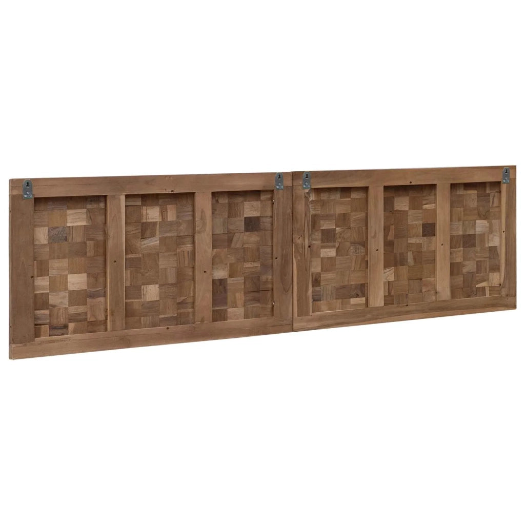 Testiera Naturale Legno di teak solido