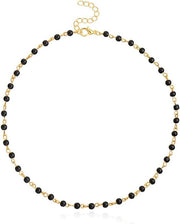 Collana choker con cristallo pendente - Collane corte per donne con pendente a forma di cerchio in stile legno