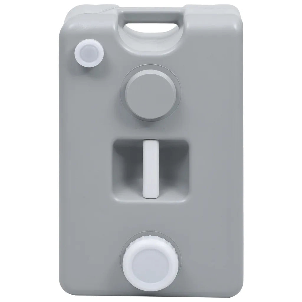 Serbatoio d'Acqua con Ruote per Campeggio 25 L Grigio CFW5540217