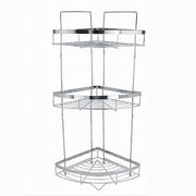 Trade Shop - Mensola Angolare Cromata Per Doccia A 3 Ripiani Piani Organizer Per Bagno 59257 -