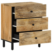 Comodino 50x33x60 cm in Legno Massello di Mango 356900