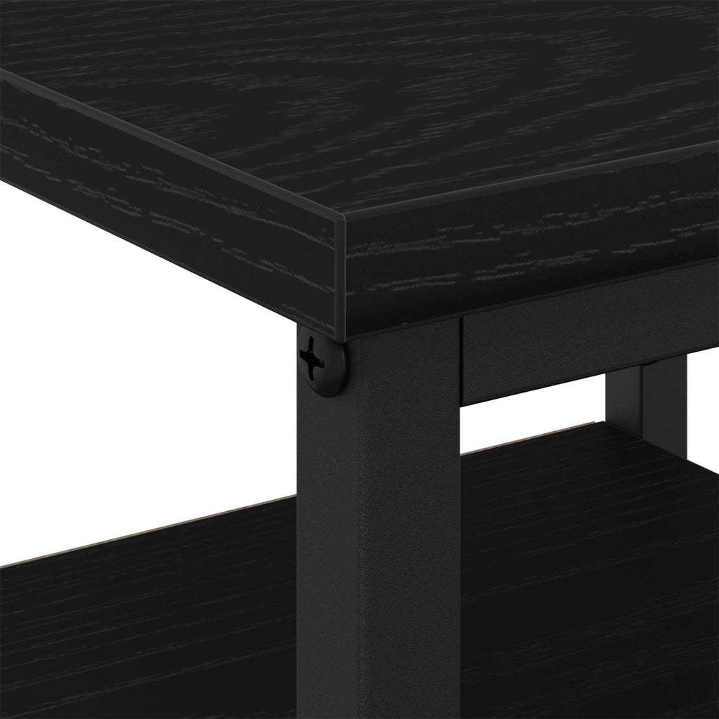 Comodini 2 pcs Rovere Nero 34x36x50 cm Legno ingegnerizzato