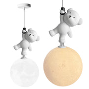 Lampada A Sospensione Da Soffitto Orso In Piedi Sulla Luna G166-1cp