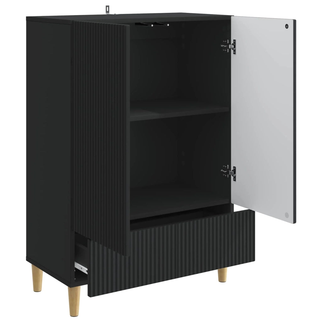 Credenza Nero 66 x 34,5 x 95 cm Legno ingegnerizzato