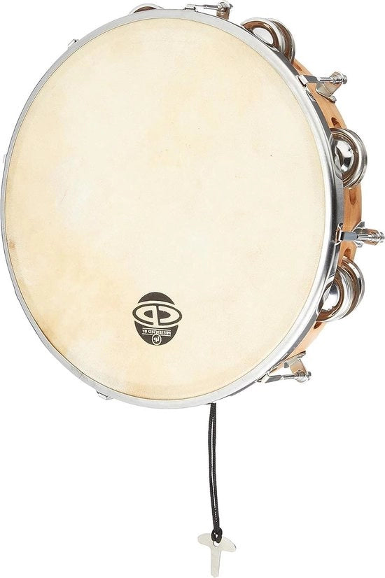 Tamburino in legno da 25 cm con asta regolabile - CP391